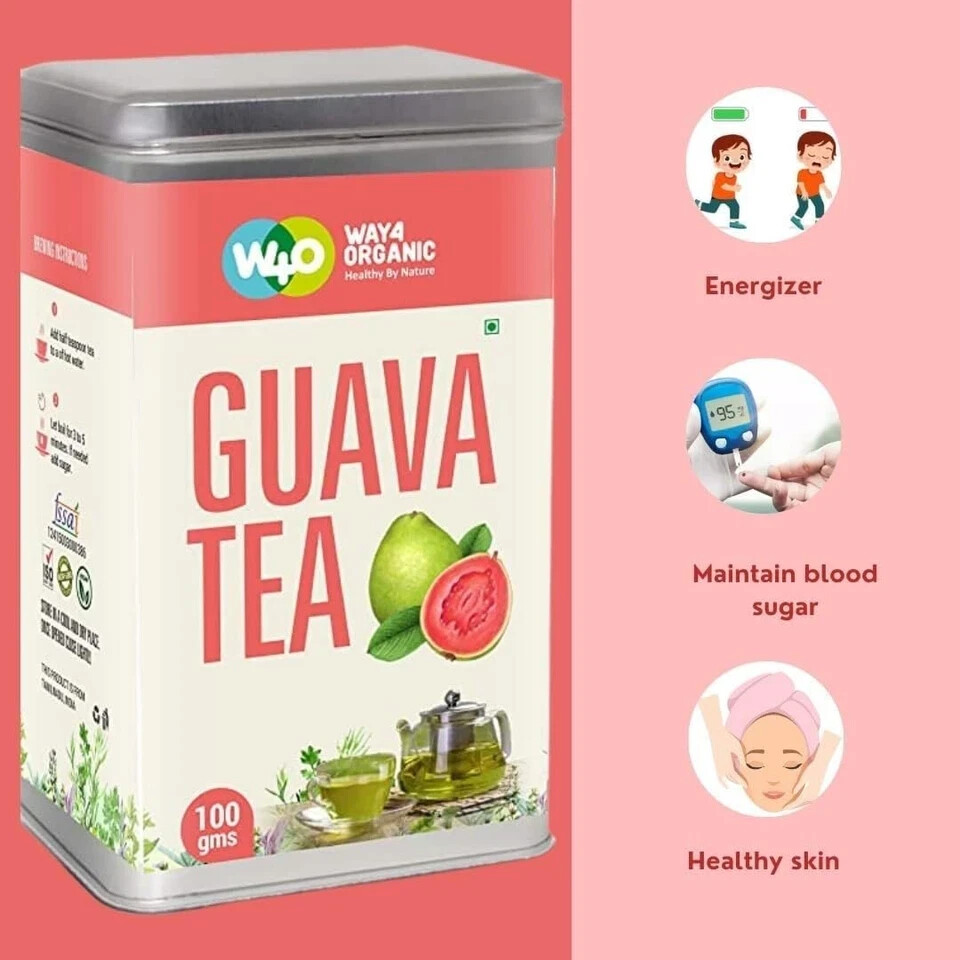WAY 4 ORGANIC W4O Guava Leaf Tea 100g free shipping world wide