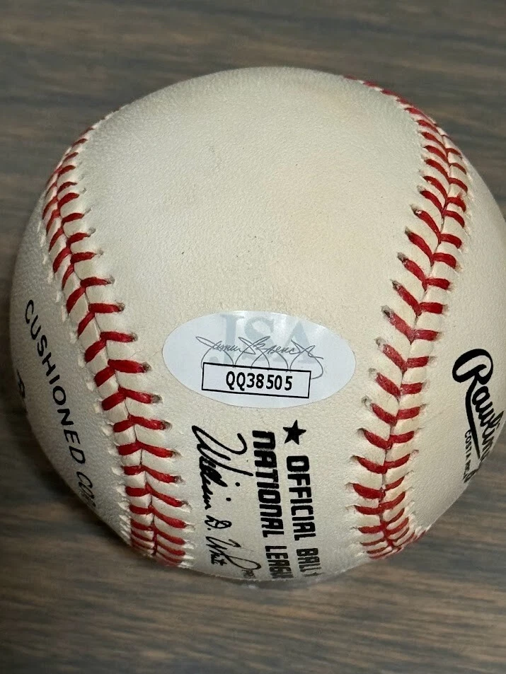 RARE JOHNNY MIZE AUTO SIGNED NL BASEBALL JSA CERT - Image 2 of 2