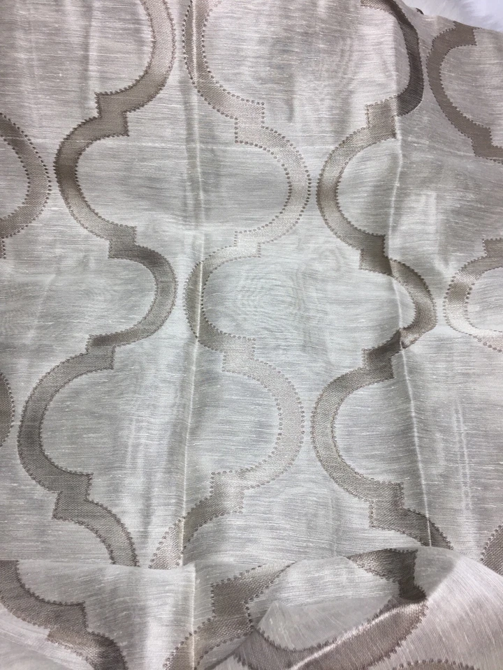 Softline Delilah 石米色天然索环顶部单窗帘面板 51 x 84  — 第 2/4 张图片