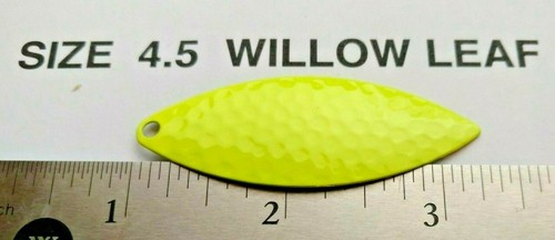 10 sz 4.5 Hammered willow leaf blades spinner baits or lure making, replacement - Picture 12 of 12