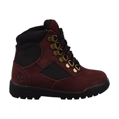 Timberland 6 Inch Little Kids' Field Boot Burgundy TB0A5YHN