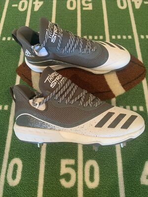 Adidas Icon V Boost Three Stripe Metal Baseball Cleats Gray/Cloud White G28240