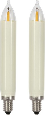 Premium LED Replacement Lamp/ Ribbed Candle for 30-Light Arches E10