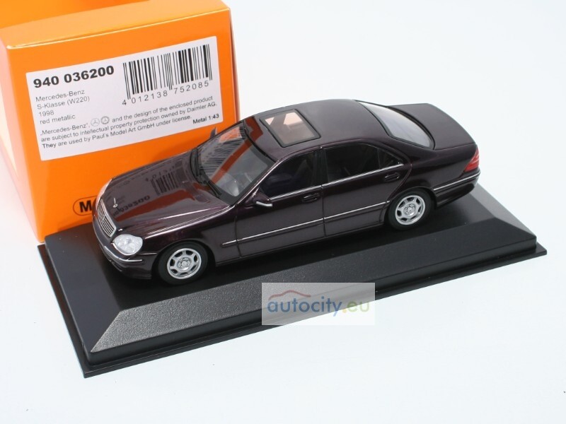 MINICHAMPS MERCEDES-BENZ S CLASS (W220) RED METALLIC