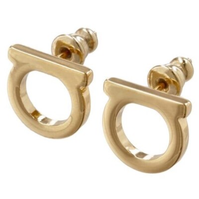 ★FERRAGAMO★ Twisted Gancini Earrings Gold 760671765593 760 Twisted Gancini earrings - Women | Ferragamo