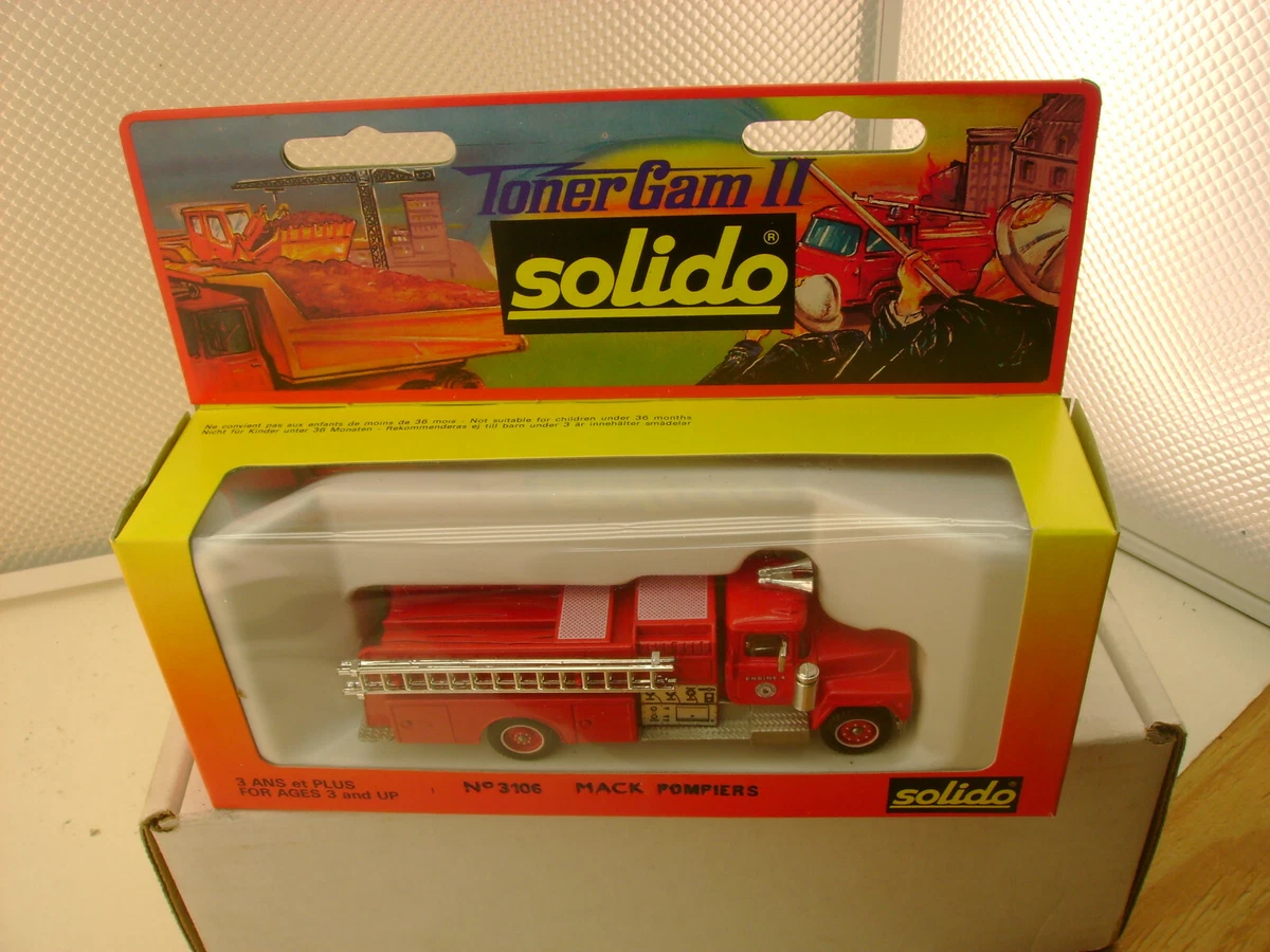 Solido Toner Gram II 1/60 Scale 3106 - Mack Fire Engine Truck