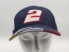 NASCAR 2 Rusty Wallace Snapback Hat Cap Miller Lite Racing VTG 90's