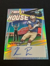 2022 Leaf Valiant Kyle Philips TAKE IT TO THE HOUSE PLATINUM BLUE AUTO #9/10 🔥