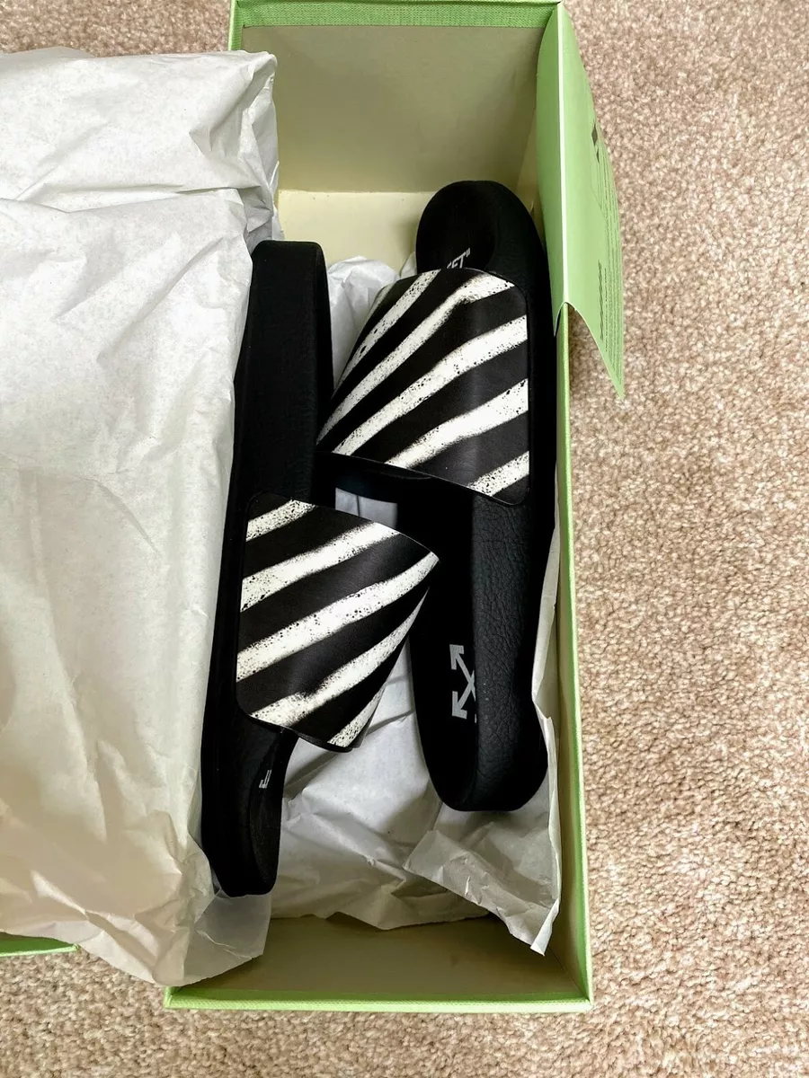 New Off White Off White Spray Slides Sliders BNIB EU 40 US 6.5 UK