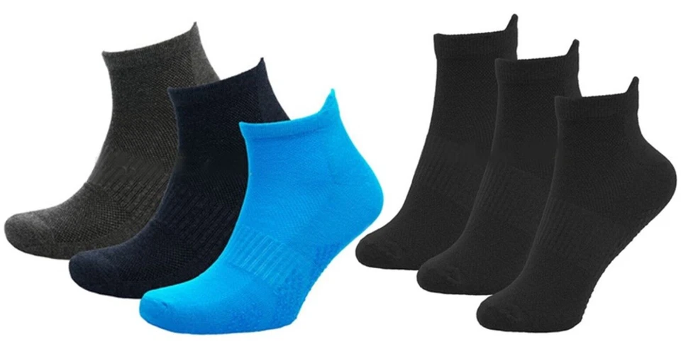 TOM FRANK Mens Gripper Trainer Socks Size UK 6-11 Cotton Rich Sports Gym Training Non Slip