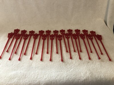 Vintage Lot of 23 Seagrams 7 Streetlight Design Swizzle Sticks/Drink Stirs
