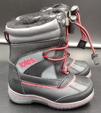 Totes Jaymee 2 Toddler Sherpa Lined Winter Snow Boots Size 6M