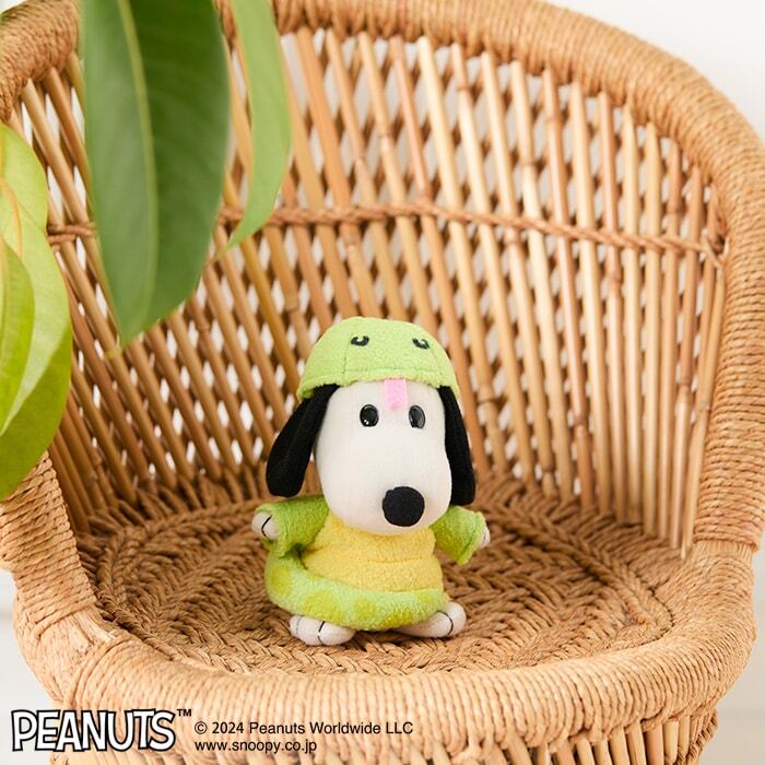 SNOOPY Plush toy PEANUTS Retorons Zodiac Snake 14cm/ 5.5-in