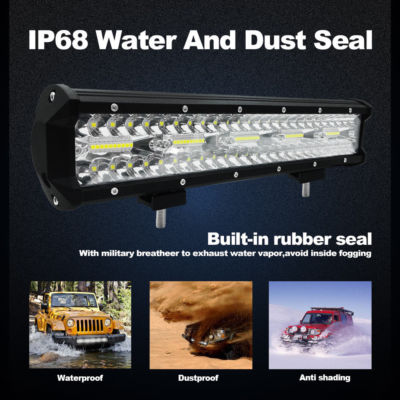 15inch 300W LED Strip Light Working Refit Off-road Vehicle Lamp Roof Strip Light