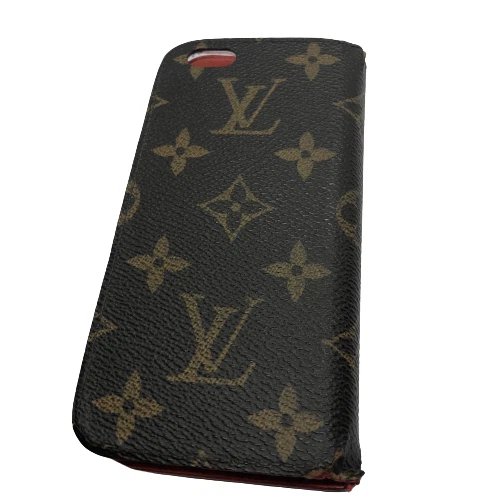 LOUIS VUITTON IPhone 7/8 Folio Monogram Canvas Phone Case Brown