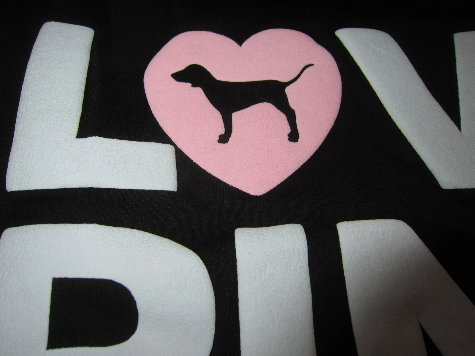 VALENTINO Victoria Secret rosa ORIGINALI NEON CUORE CANE PULLOVER FELPA CON CAPPUCCIO PANTALONI M L o XL SET