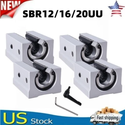 CNCMANS SBR12UU SBR16UU SBR20UU Locking Slide Block & Adjustable Handle Locking & Wrench