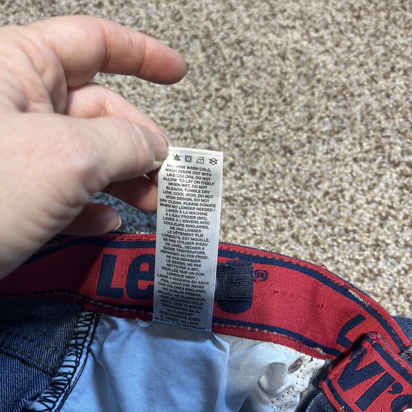 NEW Levis 511 Slim Boys Jeans 14 Reg Flex Stretch Straight Leg Adjustable Youth - View 7