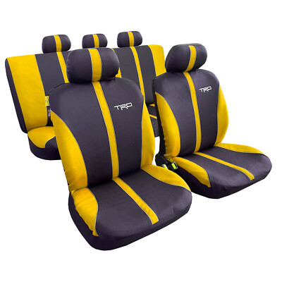 Car Seat Covers LDV T60 SK8C Dual Cab 2017-2021 Polyester Yellow