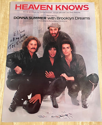 Joe Esposito Brooklyn Dreams Signed Sheet Music ~ Heaven Knows Summer - IP