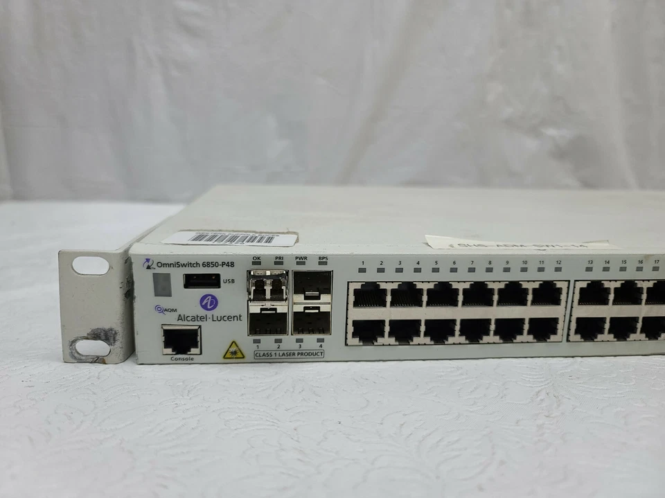 OmniSwitch Alcatel Lucent 6850-P48 48 Port Switch - Image 2 of 4