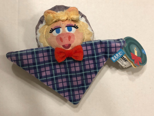 BarkBox Disney The Muppet Miss Piggy Emily Catch-It Christmas Dog Toy S 0-20 lbs