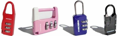 Combination Padlock Travel Suitcase Luggage Gym Bag Combo Security 3 Digit Code - Picture 2 of 12
