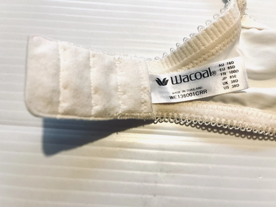 WACOAL BRA NUDE HALO LACE UNLINED 38D - Image 4 of 4