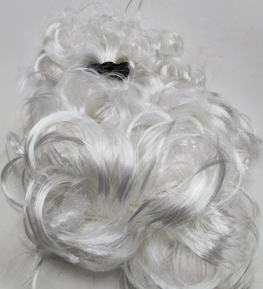 Smiffys Court Perücke weiß Kolonial Richter schwarze Schleife Locken ‎42096 - Bild 3 von 4