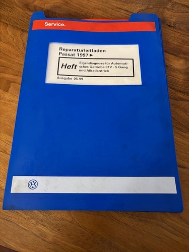 VW Reparatur Leitfaden PASSAT 1997 EIGENDIAGNOSE GETRIEBE 01V 5 GANG ALL 05/1999
