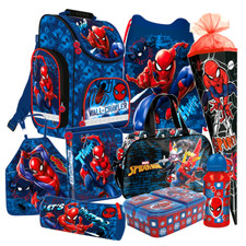 Spiderman 9 Teile Set Schulranzen Ranzen Marvel Schultüte Spider-man Tornister