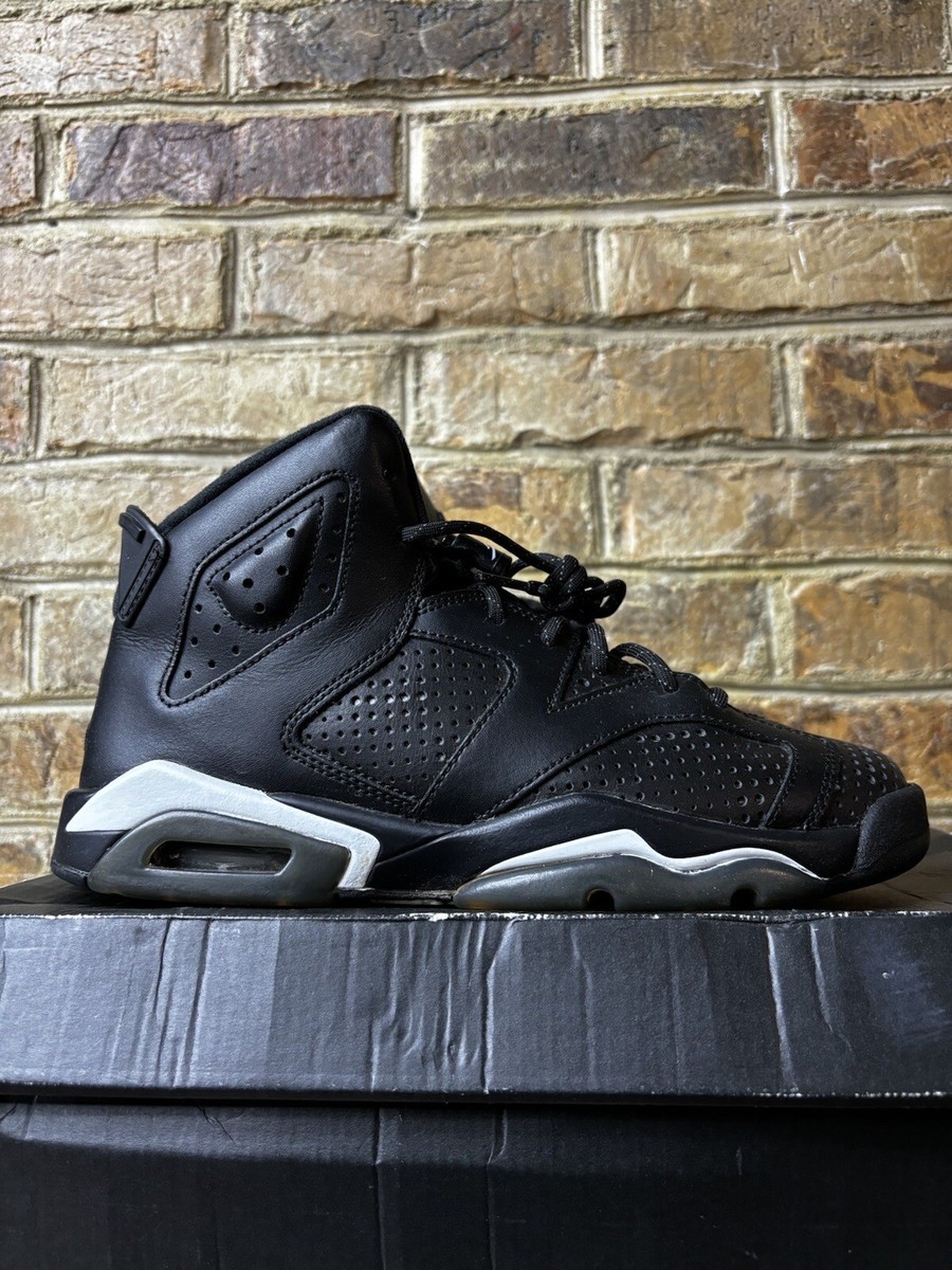 Nike Air Jordan VI 6 Retro BG Black Cat 384665-020 Size 6.5 / wmns