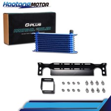 10 Row 10an Universal Aluminum Engine Transmission Oil Cooler Wbracket Kit Usa