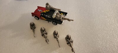 V2 Rear Back Gunners  1/64 scale 3D printed. 6 items. For 1/64 scale cars.