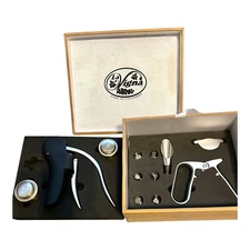 La Vigna 13 Piece Wine and Champagne Boxed Accessory Kit - Home Bar Missing 1 Pc