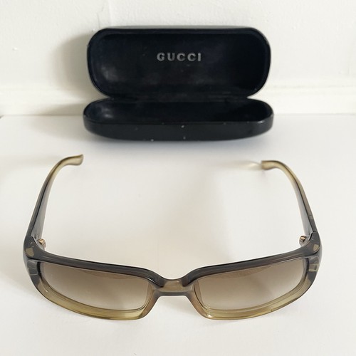 Vintage Y2K Gucci Sunglasses GG 2455/S T7V Brown Logo Plate Optyl Italy Gradient - Picture 11 of 20