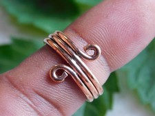 Solid Copper Ring, Spiral ring, Prefect Band Ring, Handmade Ring, Copper Jewelry