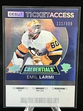 Emil Larmi 2021-22 Upper Deck Credentials #78 #/999 Pittsburgh Penguins
