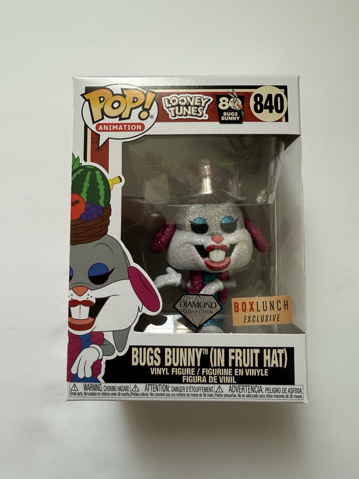 Funko Pop Looney Tunes Bugs Bunny in Fruit Hat Box Lunch Exclusive #840