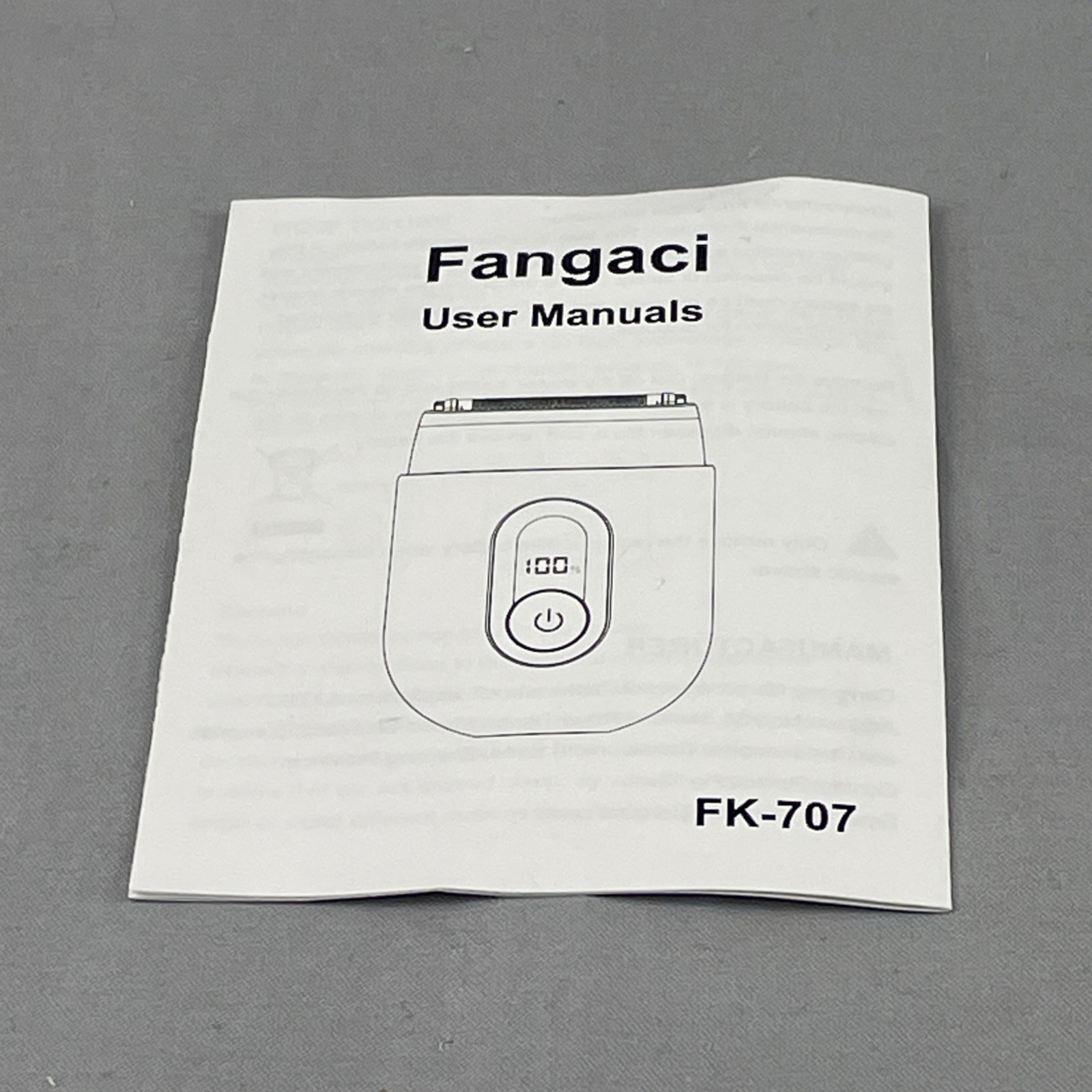 Fangaci Electric Mini Shaver FK-707 Wet/Dry WaterProof LED & USB Charging