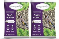 Finch Blend Wild Bird Food- Mix Seed  5 LB Combo Pack of 2  No Grow Seed
