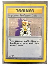 Pokemon Cards: Base Set 1st Edition Rare: Impostor Professor Oak 73/102 on eBay