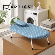 Artiss Tabletop Ironing Board with Small Ironing Boards with Folding Legs Blue