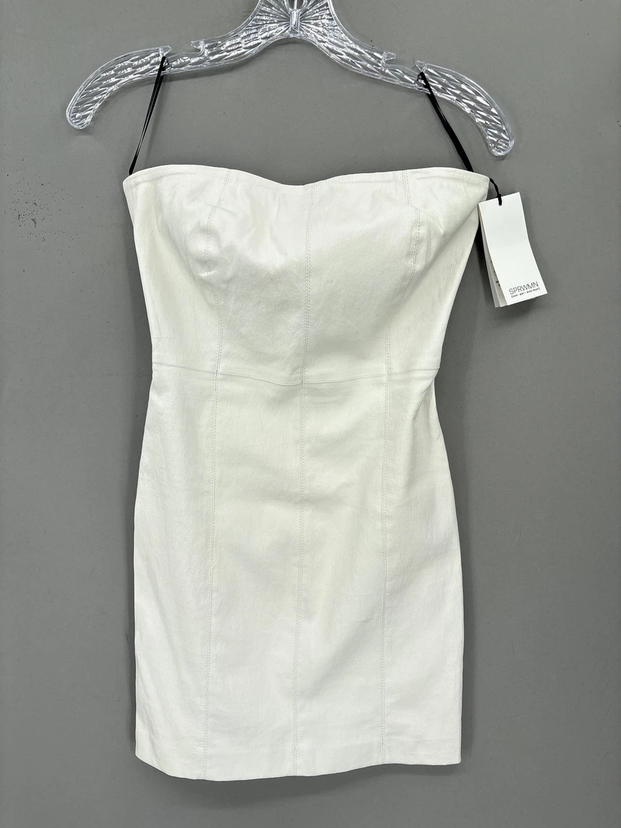 White Leather Dresses for Women for sale | eBay