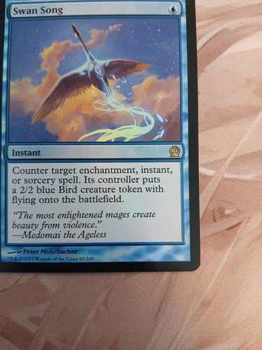 Magic The Gathering Swan Song Foil Theros Rare 2013 LP Blue Instant MtG - Picture 5 of 10