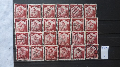 DR.# Mi. 567 # Colección (3) # 24 sellos # estampados