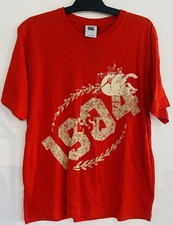 Canterbury Shirt Mens Large Red CCC Logo Rugby Graphic Casual T-Shirt Tee