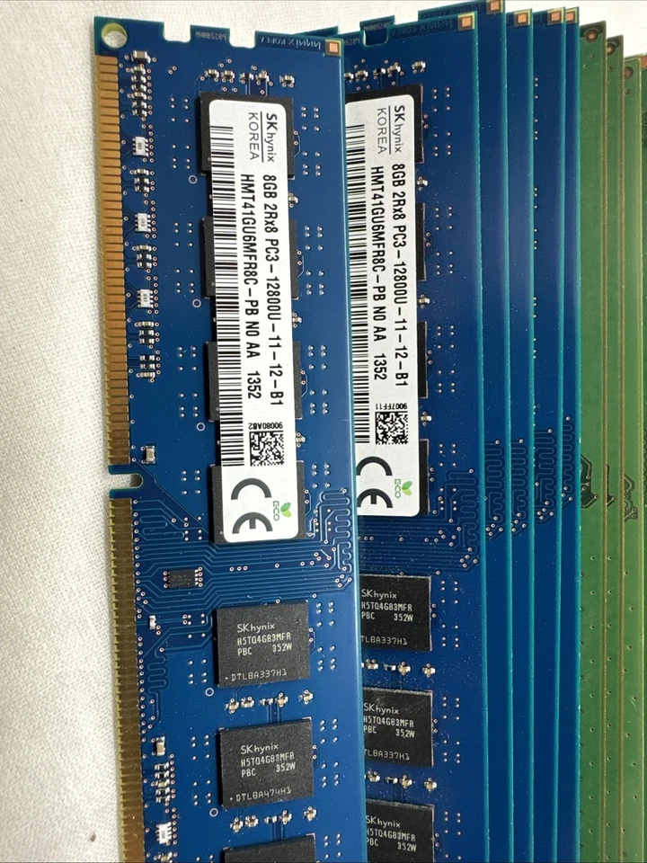 Mixed Brand Lot Of 19 Pcs :8 GB PC3L-12800 (DDR3-1600) 2Rx8 DDR3L Desktop Memory - Image 2 of 4
