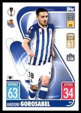 Andoni Gorosabel 2021-22 Topps Match Attax C&EL #266 Real Sociedad FREE SHIPPING