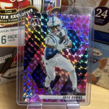 2025 Panini Mosaic Josh Downs #145 Pink Camo Prizm Colts Football Card NM NFL